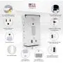 Krëel - Surge Protector Socket Shelf, Wall Multi Outlet Extender Shelf USB, Warm LED Night Light Sensor, 6 Outlet Plugs, 2 USB Quick Charger Ports 3.4A, Removable Built-In Shelf w/USB Cable Type C Krëel - Surge Protector Socket Shelf, Wall Multi Outlet Extender Shelf USB, Warm LED Night Light Sensor, 6 Outlet Plugs, 2 USB Quick Charger Ports 3.4A, Removable Built-In Shelf w/USB Cable Type C