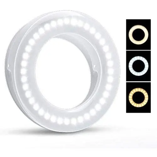 Selfie Ring Light, SHEGINEL Rechargeable Cell Phone Ring Light 3 Tones Selfie Fill Light with 40 LED Beads Makeup Light Ring for Selfie, Photography, Livestream Selfie Ring Light, SHEGINEL Rechargeable Cell Phone Ring Light 3 Tones Selfie Fill Light with 40 LED Beads Makeup Light Ring for Selfie, Photography, Livestream