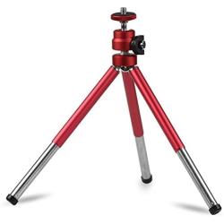 Lightweight Mini Webcam Tripod for Logitech Webcam C920 C922 Small Camera Tripod Mount Cell Phone Holder Stand (Red)