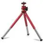 Lightweight Mini Webcam Tripod for Logitech Webcam C920 C922 Small Camera Tripod Mount Cell Phone Holder Stand (Red)