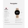 Donia Mens LED Watch Touch Screen Digital Display Electronic Watch Casual Fashion Analog Quartz Waterproof Unisex Watch
