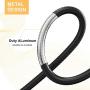 Aluminium Gooseneck Tablet stand & Cell Phone Holder,Universal 360° Flexible Tablet mount| Lazy Arm Holder Clamp Mount Bracket Bed Dock Compatible with Pad Mini/Air 2/3/4,Tab 2 3 and 4.7-10.5" Devices
