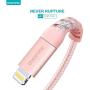 iPhone Charger 10ft, Apple MFi Certified Lightning Cable, Braided Nylon High-Speed Cable for iPhone 11/11 Pro/11 Pro Max/X/XS/XR/XS Max/8/7/6/5S/SE, AirPods/Pro, iPad Mini/Air - Rose Gold