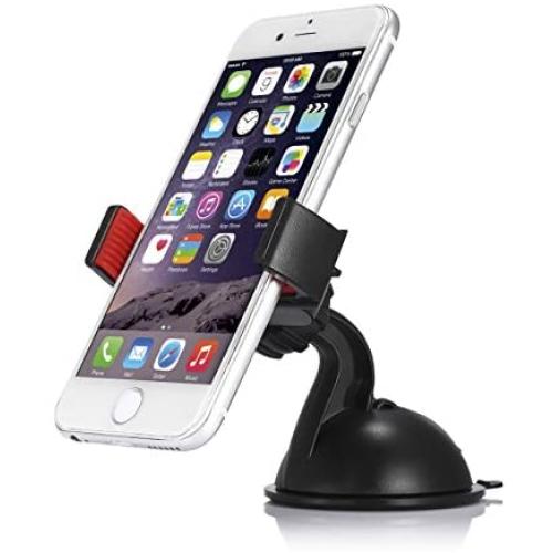 Housmile Car Phone Mount 360 Degree Rotatable Dashboard Car Phone Holder Fits Most Smartphone and Mobile Devices, Black