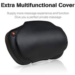 Shiatsu Neck and Back Massager - 8 Heated Rollers Kneading Massage Pillow for Shoulders, Lower Back, Calf, Legs, Foot - Relaxation Gifts for Men, Women - Shoulder and Neck Massager Present for Wife