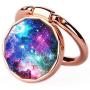 Phone Finger Ring Stand Holder 360° Rotation Zinc Alloy Grip Mount Holder Kickstand Compatible with iPhone Xs, Xs MAX, XR, 8/8 Plus, and Other Smartphones (Galaxy Nebula