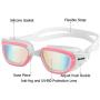 OMID Swim Goggles for Adult Men Women Youth, Anti-Fog No Leaking Triathlon Swimming Goggles with UV Protection, Comfortable Silicone Gasket, Free Protection Bag, Best for Indoor Outdoor Swimming