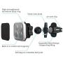 Magnetic Phone Car Mount,Larger and Stronger Magnet Upgraded Support Wing to Ensure Stability Universal Air Vent Magnetic Car Mount,Car Phone Holder Fit iPhone Galaxy Google Nexus Any Smartphone