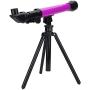 Bindpo Astronomical Telescope,Kids Educational Gift Toy Monocular Space Astronomical Telescope with Stretchable Tripod 20X 40X 60X Eyepiece Magnification for Beginners/Children(Purple)