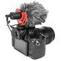 Upgraded BOYA Camera Super-Cardioid Video Shotgun Condenser Microphone by-MM1+ with Headphone Monitoring, Compatible with Camera Camcorder Android iOS Smartphone