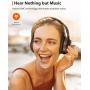 TaoTronics Hybrid Active Noise Cancelling Headphones Bluetooth Headphones Over Ear with 35H Playtime, Wireless Headphones Soft Protein Earpads Built-in Mic for Travel, Home Office Black