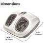 HoMedics Shiatsu Air 2.0 Foot Massager with Heat & Air Compression, 3 Customized Controls & Intensities