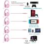 Gaming Headset for Xbox One, PS4, Nintendo Switch, DIWUER Bass Surround and Noise Cancelling 3.5mm Over Ear Headphones with Mic for Laptop PC Smartphones