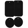 Mount Metal Plates Replacement Kits with 3M Adhensive for magnetic Car Mount Phone Holder 4 Pack (2 Rectangle 2 Round)