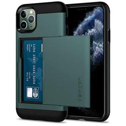 Spigen Slim Armor CS Designed for Apple iPhone 11 Pro Max Case (2019) - Midnight Green