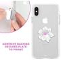 Case-Mate - Car Charms - Decorative Metal Plate + Car Vent Mount - White Flower