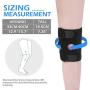 DISUPPO Knee Brace for Women Men, Knee Support Open-Patella Stabilizer Anti Slip with Spring Breathable for Running Crossfit Weight Lifting Football Basketball