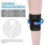 DISUPPO Knee Brace for Women Men, Knee Support Open-Patella Stabilizer Anti Slip with Spring Breathable for Running Crossfit Weight Lifting Football Basketball