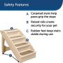 PetSafe CozyUp Folding Pet Steps, Foldable Steps for Dogs and Cats, Best for Small to Large Pets