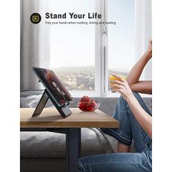 Lamicall Adjustable Tablet Stand Holder - Foldable Desktop Stand Charging Dock for Desk Compatible with iPad Air Mini Pro 9.7,12.9, Phone 11 XS Max XR X Plus S10 S9 S8 Smartphones(4-13”)