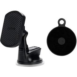 PITAKA Magnetic Car Mount [MagEZ Mount] Premium Luxury 360 Degree Rotation Suction Cup Phone Holder for Smartphones