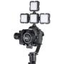 ELIVERN LED Camera Light, 42 LED Video Light, 2-Levels Adjustable, 2000 mAh Rechargeable Battery