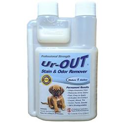 Ur-OUT Enzyme Cleaner Destroys Pet Urine Odors Forever, Ultra Concentrated, Makes 1 Gallon