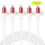 iPhone Charger 90 Degree Lightning Cable 6ft 5 Pack Fast Charging Cable iPhone Charging Cords Right Angle USB Data Cable Compatible with iPhone 11/11 pro/Xs Max/XS/XR/7/7Plus/X/8/8Plus/6S/6S Plus/SE iPhone Charger 90 Degree Lightning Cable 6ft 5 Pack Fast Charging Cable iPhone Charging Cords Right Angle USB Data Cable Compatible with iPhone 11/11 pro/Xs Max/XS/XR/7/7Plus/X/8/8Plus/6S/6S Plus/SE