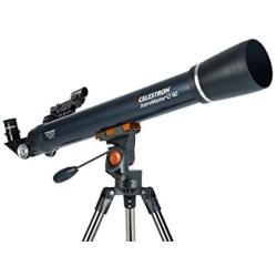 Celestron AstroMaster LT 60AZ Refractor No-Tool Setup Refracting Telescope, Blue (21073)