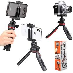 Ztylus Journalist MK II Mini Tripod Smartphone Stabilizer Rig, Hand Grip, Table Tripod, Rotatable Ball Head, Adjustable Leg, DSLR Mirrorless Camera, iPhone, Samsung Galaxy, Google Pixel