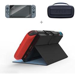 ZTEK Nintendo Switch 10,000mAh Battery Pack Charger Case Bank Bundle with Carry Case & Screen Protector