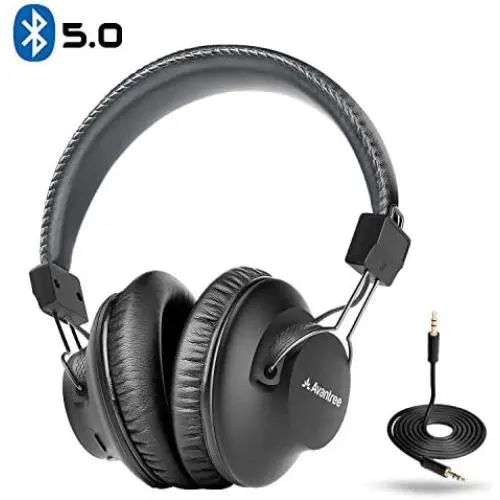 Avantree Audition Bluetooth 5.0 40 hr Wireless/Wired Over Ear Headphones with Mic for Computer TV Watching, Extra Comfortable & Lightweight, HiFi Stereo Headset for PC Laptop Cell Phone – Gray Avantree Audition Bluetooth 5.0 40 hr Wireless/Wired Over Ear Headphones with Mic for Computer TV Watching, Extra Comfortable & Lightweight, HiFi Stereo Headset for PC Laptop Cell Phone – Gray