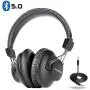 Avantree Audition Bluetooth 5.0 40 hr Wireless/Wired Over Ear Headphones with Mic for Computer TV Watching, Extra Comfortable & Lightweight, HiFi Stereo Headset for PC Laptop Cell Phone – Gray Avantree Audition Bluetooth 5.0 40 hr Wireless/Wired Over Ear Headphones with Mic for Computer TV Watching, Extra Comfortable & Lightweight, HiFi Stereo Headset for PC Laptop Cell Phone – Gray
