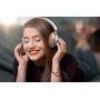 Miracle&Lesoul A7 Over Ear Bluetooth Headphones with Mic,Wireless and Wired Hi-Fi Stereo Bass Foldable Headset, Soft Memory-Protein Earmuffs, 25 Hours Playtime for Trave/Work/Laptop/PC/Phone,Natural