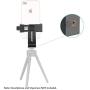 Neewer Cellphone Holder Clip Desktop Tripod Mount with Mini Ball Head Hot Shoe Adapter for 14-inch and 18-inch Ring Light and iPhone, Samsung, Huawei Smartphone Within 1.9-3.9 inches Width