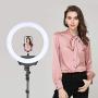 Zomei Dimmable Ring Light 16-Inch Led Beauty Makeup Photography Fill Light with Foldable Tripod Stand Cellphone Holder for Camera Phone YouTube Live Streaming Selfie Video Studio Shooting