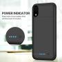 Battery Case for iPhone XR, Feob Upgraded 5500mAh Portable Charging Case Extended Battery Pack for iPhone XR Charger Case (6.1 inch)- Black