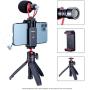 ULANZI Smartphone Video Rig with Microphone, Smartphone Video Kit for iPhone with Tripod Phone Tripod Mount Cold Shoe Shotgun Mic Compatible with iPhone 11 Pro Max/XS Max/8 Plus/Samsung YouTube Vlog