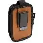 Dickies 2-Compartment Large Phone Pouch, Universal-fit Steel Clip for Tool Belt, Security Strap Over Phone, Carabiner for Quick-Clip Key Storage