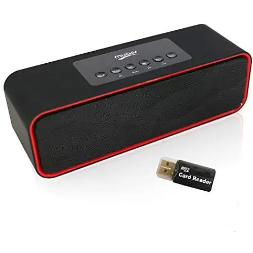 Portable Bluetooth Stereo Speaker, with 2X5W Dual Acoustic Drivers,FM Radio & Handsfree Speakerphone, Slots for Micro SD Card & USB & AUX, for Smart Phone, MP3, iPad, Tablet & More Portable Bluetooth Stereo Speaker, with 2X5W Dual Acoustic Drivers,FM Radio & Handsfree Speakerphone, Slots for Micro SD Card & USB & AUX, for Smart Phone, MP3, iPad, Tablet & More