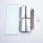 Hiendure Toilet Paper Holder,Double Bathroom Roll Tissue Holders Paper Dispenser with Glass Shelf and 2 Lids