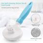 SEICIPET 5 in 1 Pet Shower Kit with Bath Glove Brushs |Dog Shower Towel |Massage & Remove Hair Stainless Steel Comb |Grooming Shower Tool for Indoor & Outdoor Use