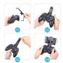 Mobile Controller for The Most Games, Mobile Gamepad Wireless Game Controller Joystick for Android/iOS/iPhone/iPad, Key Mapping, Shooting Fighting Racing Game-NO Supporting iOS 13.4 (Blue-Black)