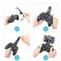 Mobile Controller for The Most Games, Mobile Gamepad Wireless Game Controller Joystick for Android/iOS/iPhone/iPad, Key Mapping, Shooting Fighting Racing Game-NO Supporting iOS 13.4 (Blue-Black) Mobile Controller for The Most Games, Mobile Gamepad Wireless Game Controller Joystick for Android/iOS/iPhone/iPad, Key Mapping, Shooting Fighting Racing Game-NO Supporting iOS 13.4 (Blue-Black)