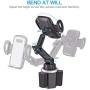 Car Cup Holder Phone Mount, CTYBB Cup Holder Cradle Car Mount with Adjustable Neck for Cell Phones iPhone 11 Pro/iPhone 11/11/XR/XS/8/7 Plus/6s, Samsung S10/S10 Plus/S9/S8 Edge/Note9, Huawei etc.