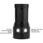 CHICIRIS LED Diving Flashlight, Waterproof Underwater Photography Fill Light with 6 Lighting Modes and Bracket Stand, Diving 100m Torch Lamp for Outdoor Underwater Photography, Shooting