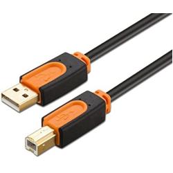 SNANSHI Printer Cable 15 Feet,Printer USB Cable USB 2.0 Type A Male to Type B Male Printer Scanner Cable for HP, Canon, Lexmark, Epson, Dell, Xerox, Samsung etc