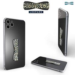 LoveHandle Universal Grip for Smartphone and Mini Tablet, Leopard Design Elastic Strap with Black Base