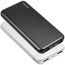 ENEGON 2-Pack Portable Power Bank 10000mAh, The Phone Charger Battery with USB C Input and Dual USB Output for iPhone, iPad, Galaxy S9,Tablets and More