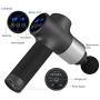 PTsolo Massage Gun Deep Tissue Muscle Massage Gun Handheld Body Percussion Massager 20 Speed Adjustable Electric Massager with 6 Heads for Relieving Muscle Pain Soreness and Stiffness